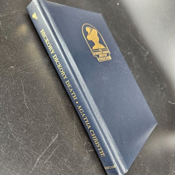 Agatha Christie Hickory Dickory Death Hardcover Leather Mystery Collection 1984 - Picture 5 of 10